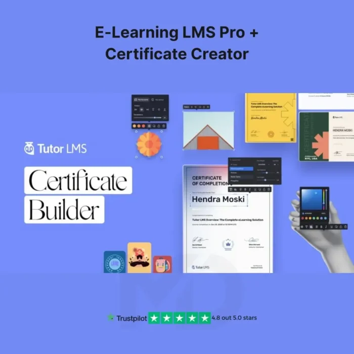 Tutor LMS Pro 3.9.11 + Certificate Builder 3.5.0 - MD Digitals