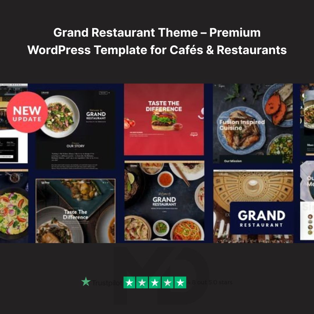 Grand Restaurant Theme – Premium WordPress Template for Cafés ...