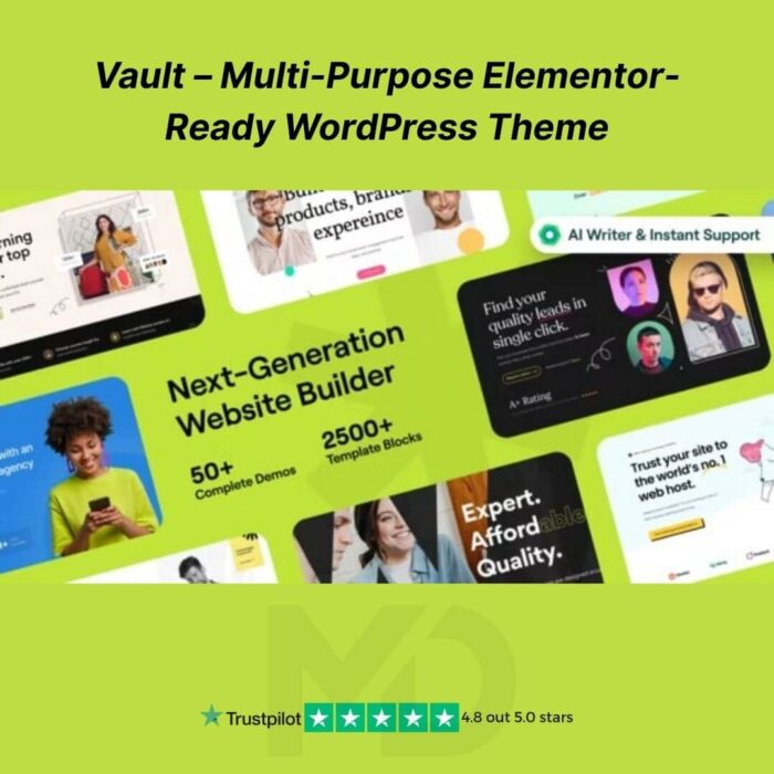 Vault – Multi-Purpose Elementor-Ready WordPress Theme 3.2.6 - MD Digitals