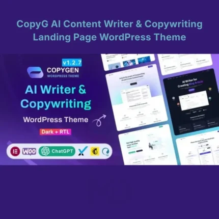 CopyG AI Content Writer & Copywriting Landing Page WordPress Theme